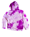 One off, purple sky puffy hoodie. Embroidered logo.
